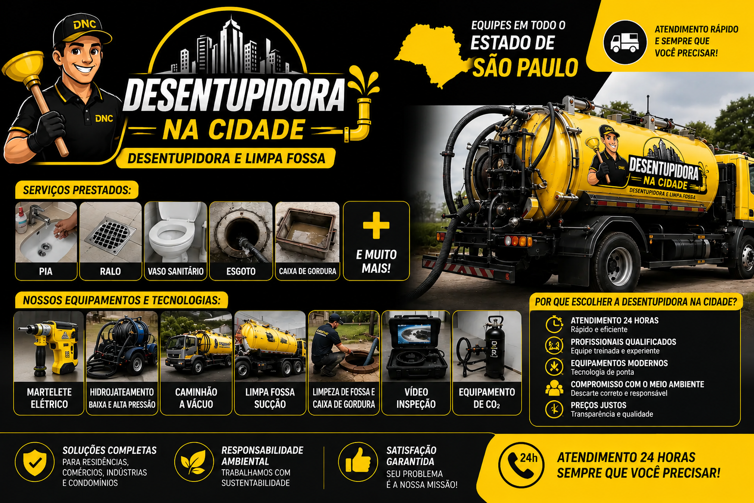 Desentupidora na cidade